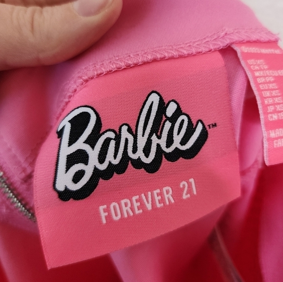 Barbie x F21 Barbie Crop Top & Mini Skirt Set XS NWT - Picture 12 of 13